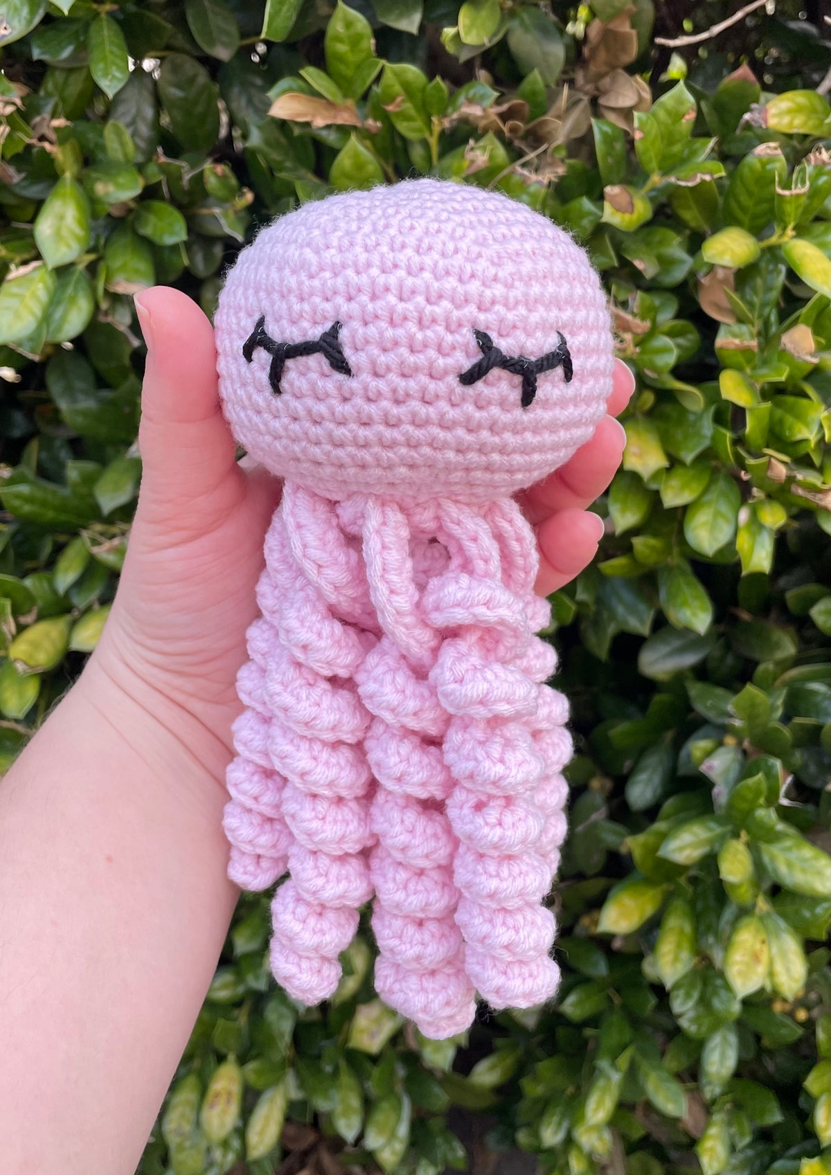 Crochet Octopus w/ Sleepy Eyes