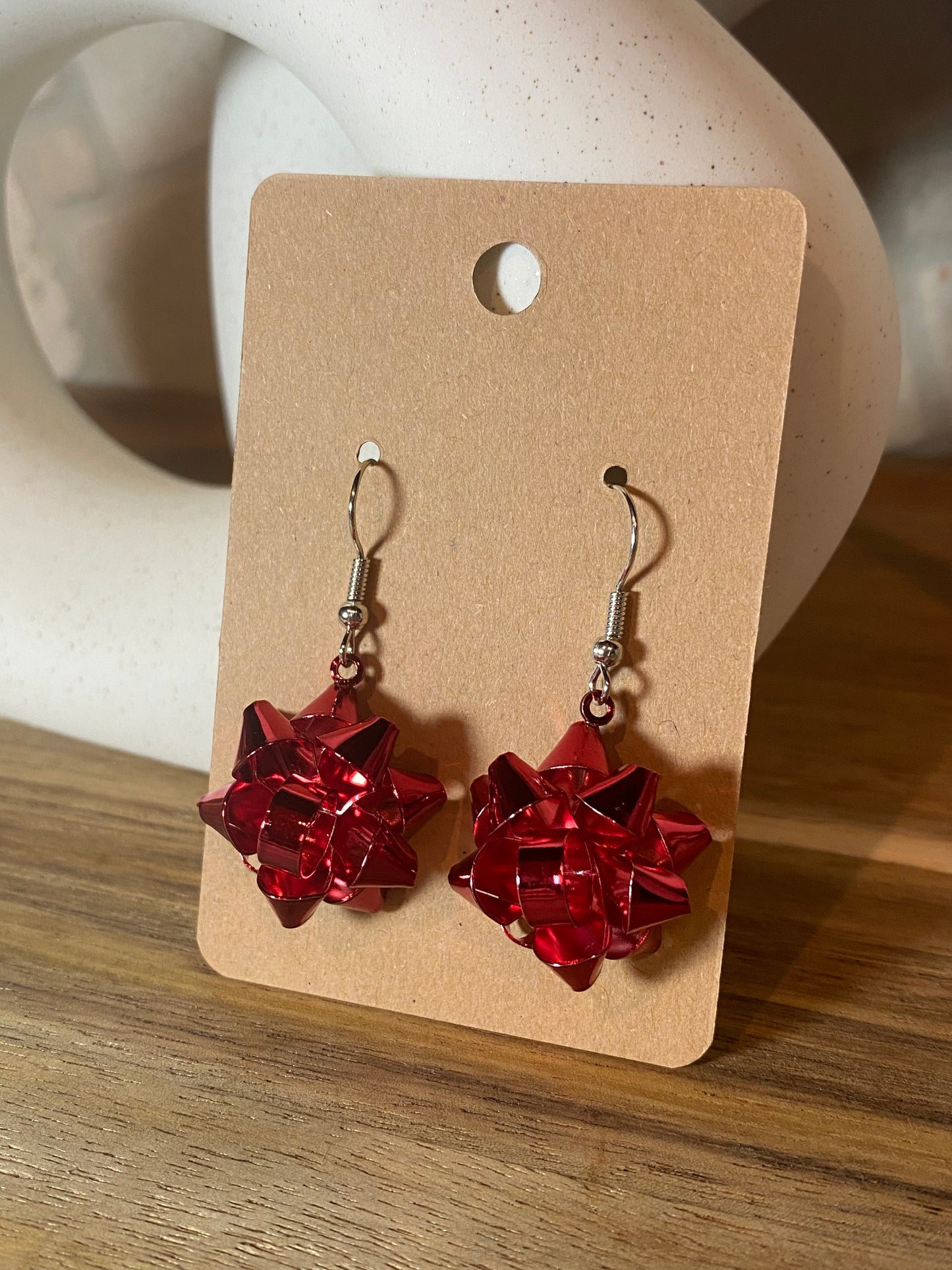 Red Bow Dangles