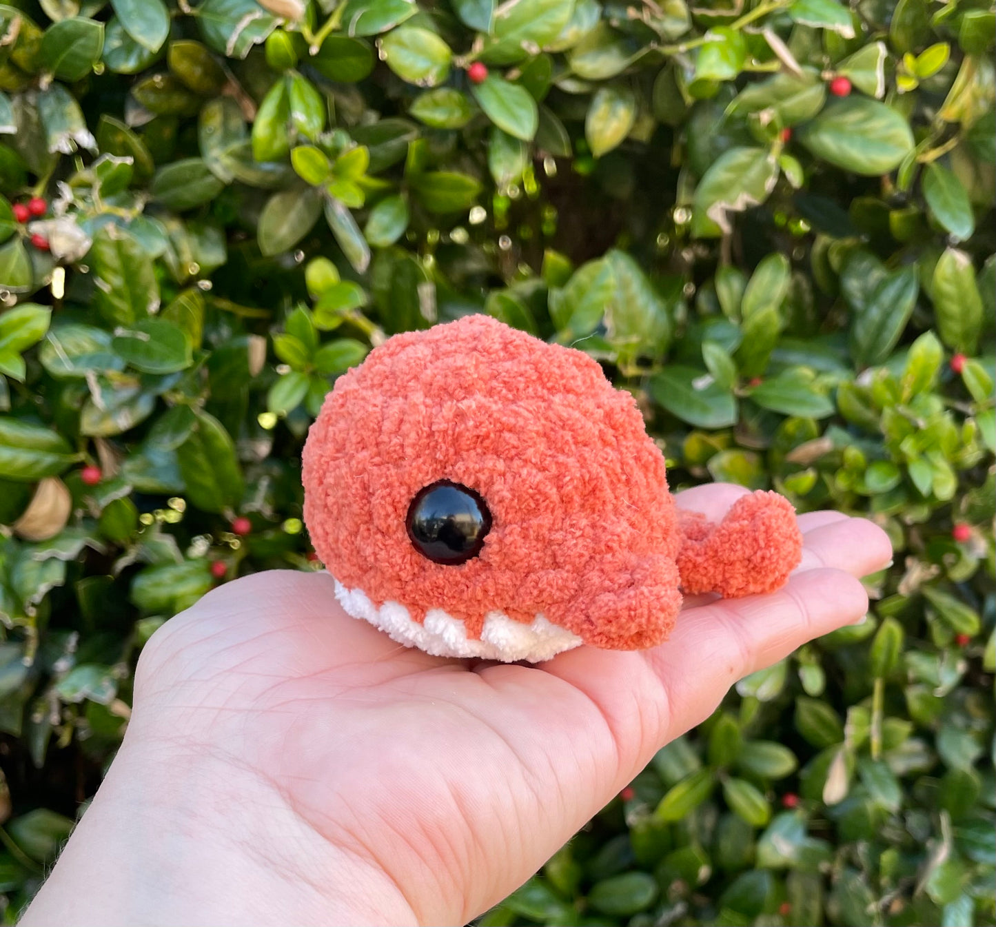 Mini crochet whale