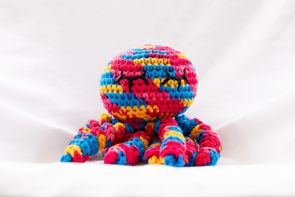 Crochet Octopus w/ Sleepy Eyes