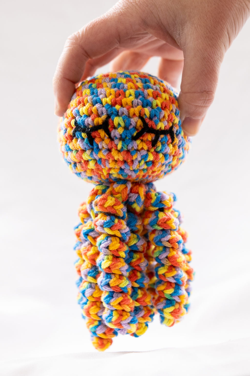 Crochet Octopus w/ Sleepy Eyes