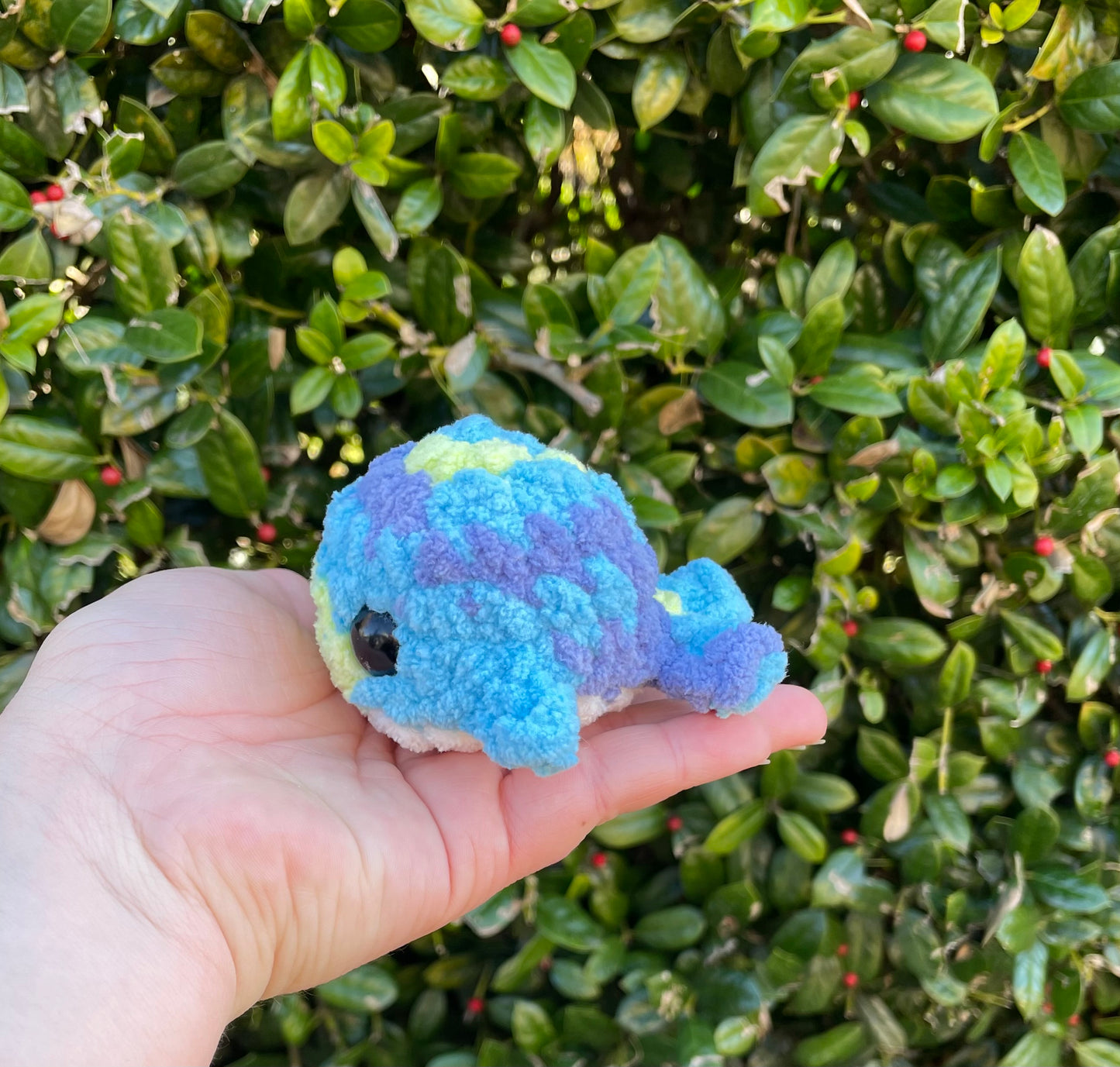 Mini crochet whale